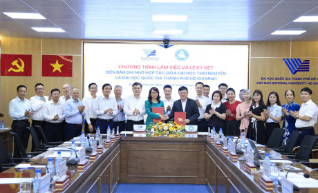 Đại học Thái Nguyên và Đại học Quốc gia Thành phố Hồ Chí Minh ký kết hợp tác, thúc đẩy nghiên cứu khoa học và phát triển nguồn nhân lực
